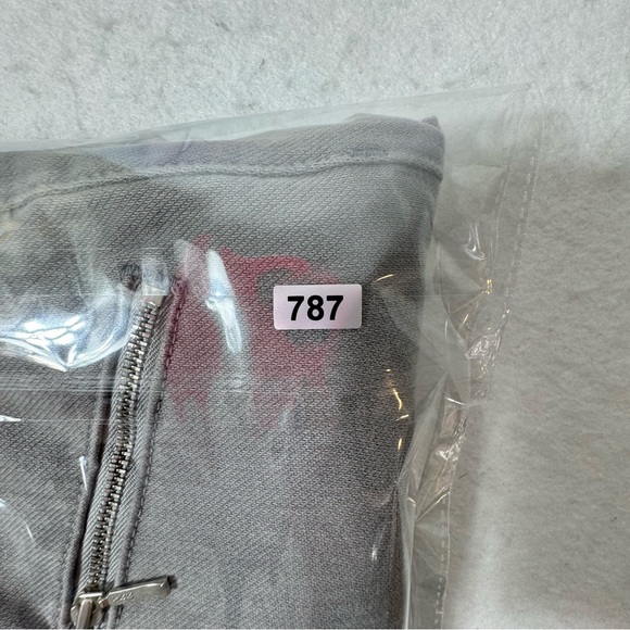 J. McLaughlin Treva Grey Skinny Jeans Front Side Zipper Pocket Size 8 - Picture 9 of 9